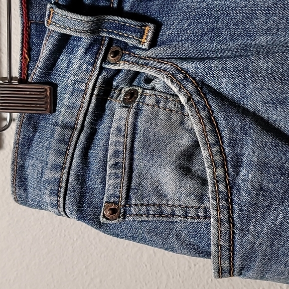 Vintage LEVI 550 Y2K Relaxed Tapered Straight Leg Classic Retro Blue Jeans 12L - Picture 13 of 16